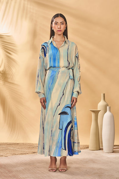 Masaba Midnight Faces Skirt indian designer wear online shopping melange singapore