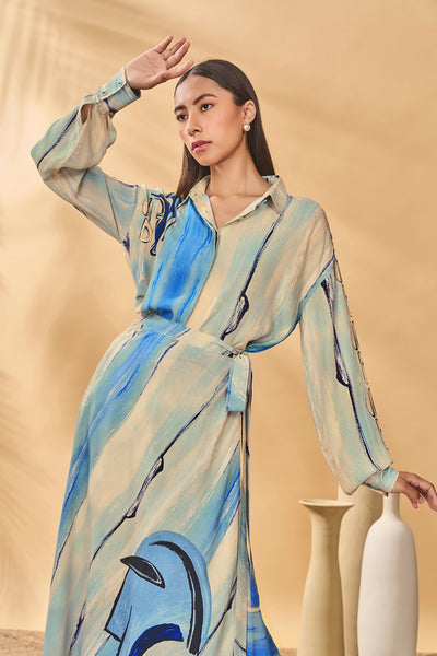 Masaba Midnight Faces Skirt Set indian designer wear online shopping melange singapore