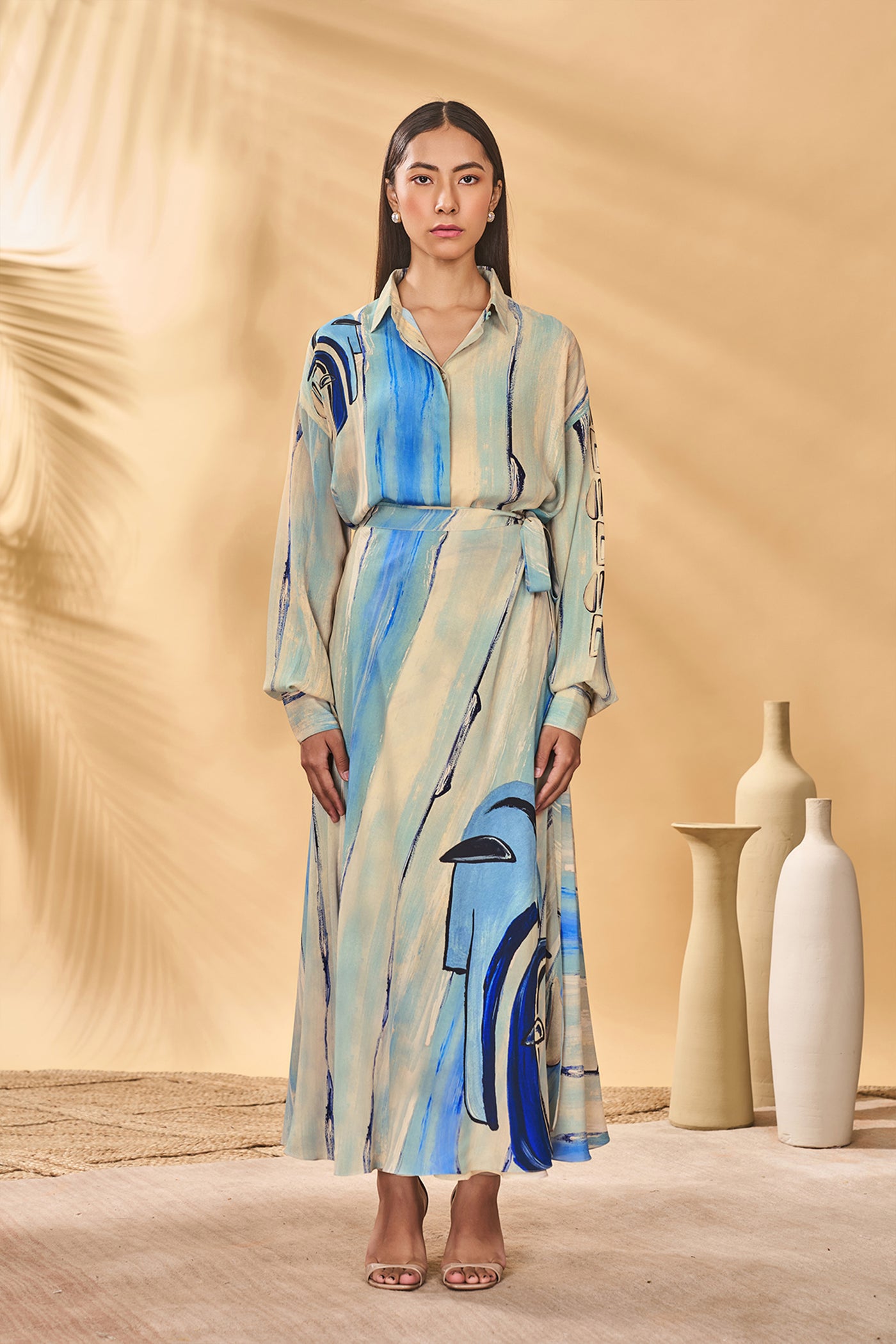 Masaba Midnight Faces Skirt Set indian designer wear online shopping melange singapore