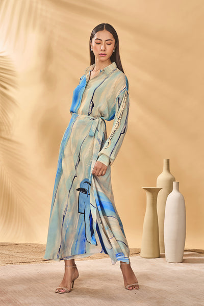 Masaba Midnight Faces Skirt Set indian designer wear online shopping melange singapore