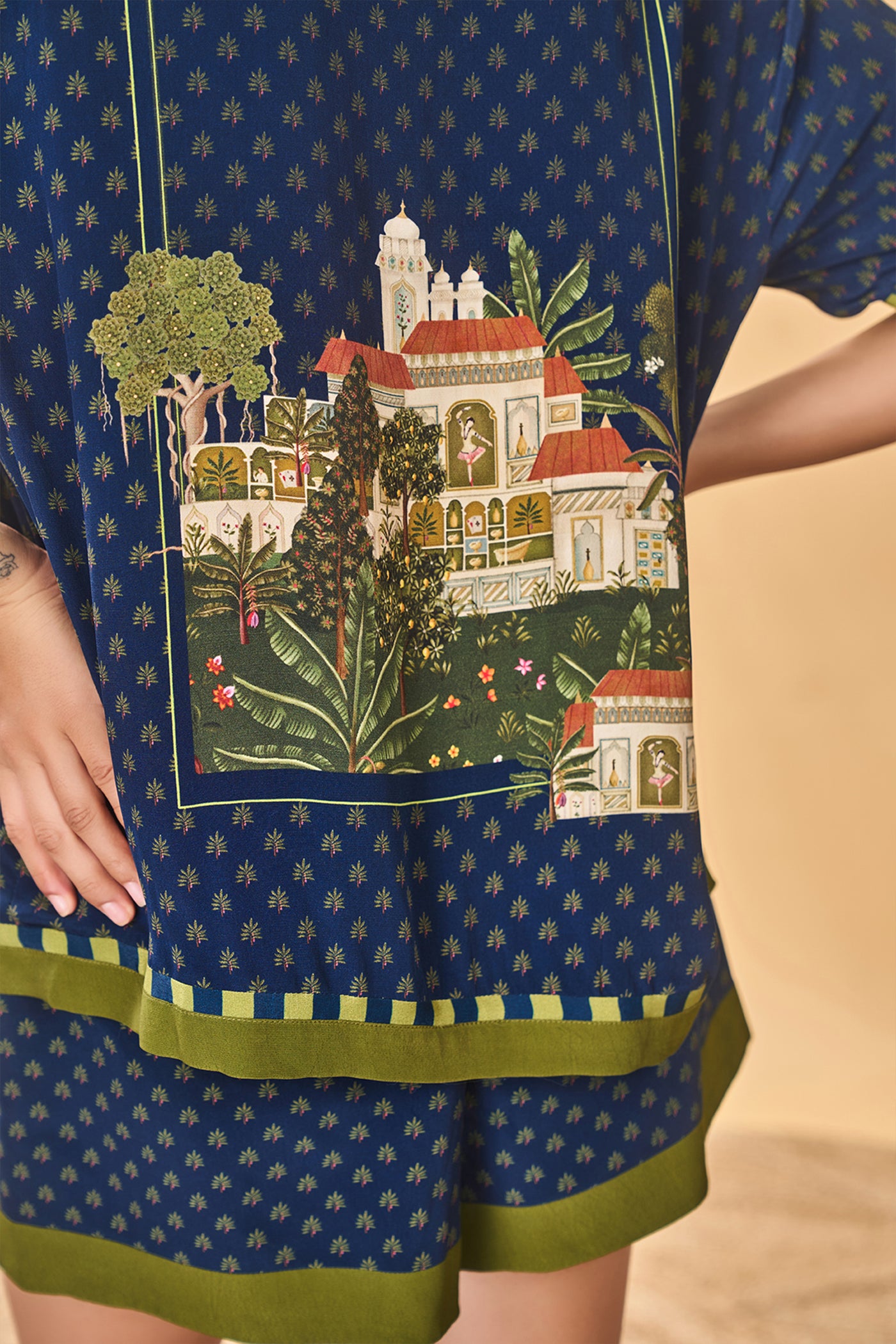 Masaba Midnight Holiday Home Shorts Set indian designer wear online shopping melange singapore
