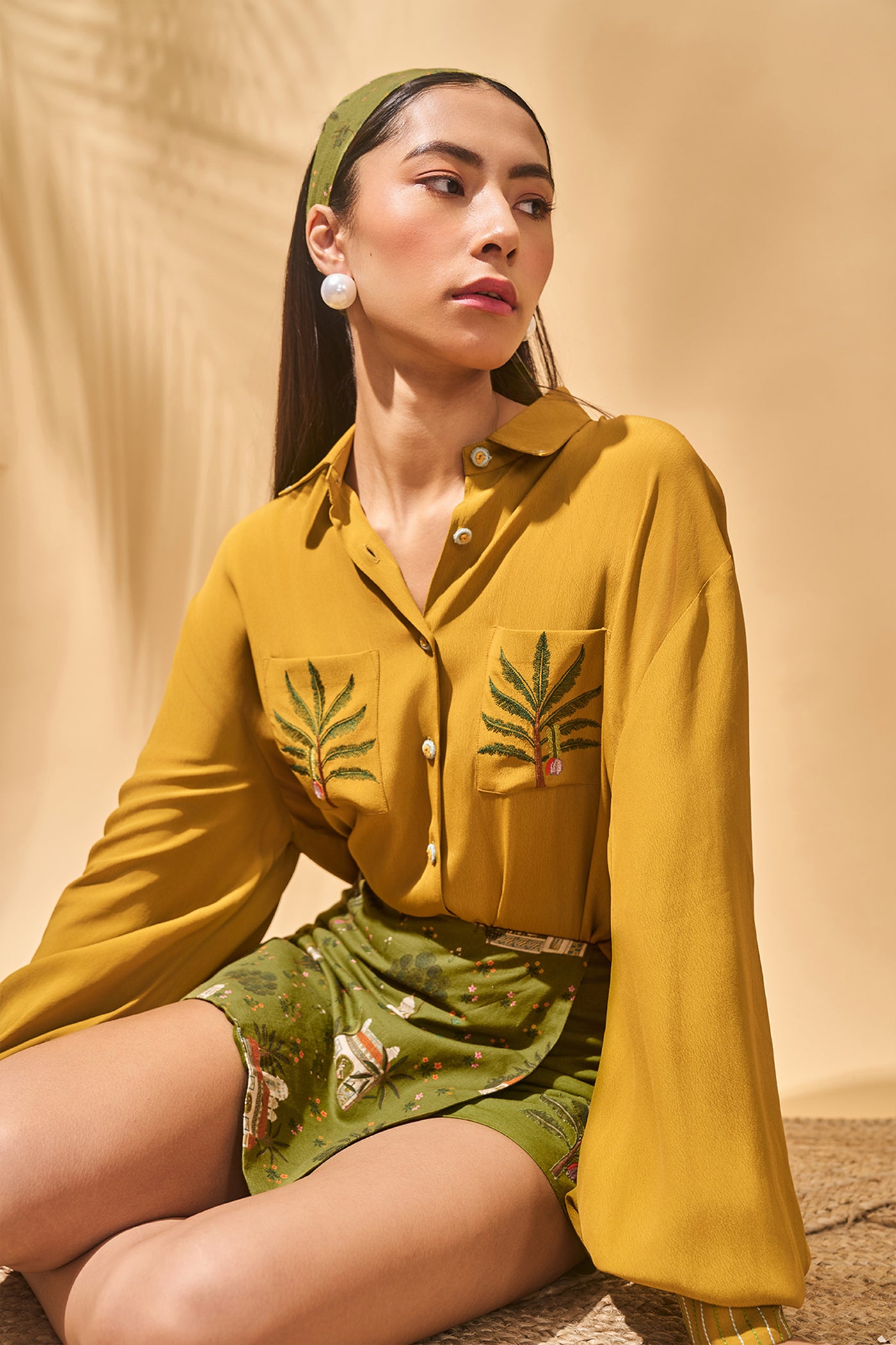 Masaba Miniature Dreams Skorts Set indian designer wear online shopping melange singapore