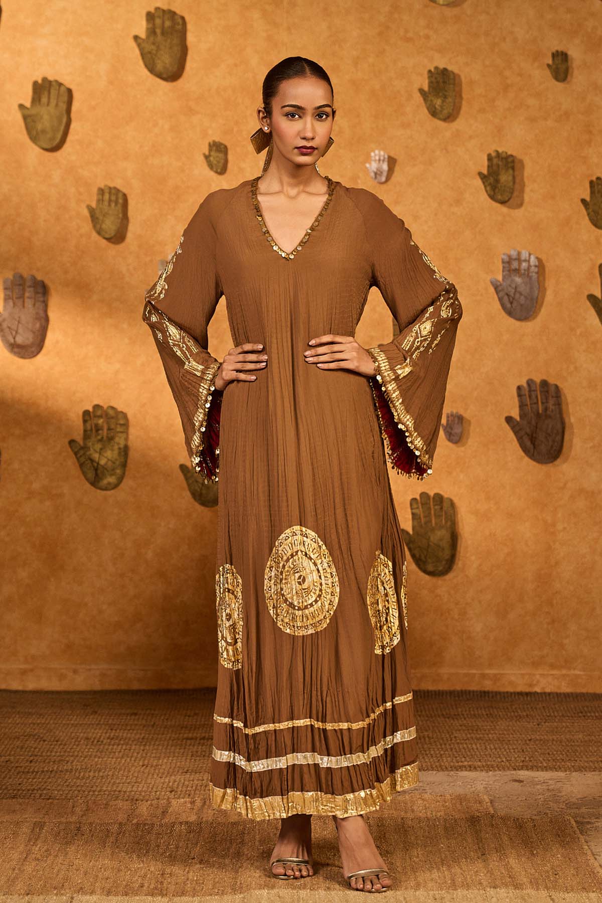 Masaba Mocha Muse Moonfish Kaftan indian designer wear online shopping melange singapore 
