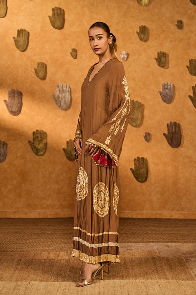 Masaba Mocha Muse Moonfish Kaftan indian designer wear online shopping melange singapore 