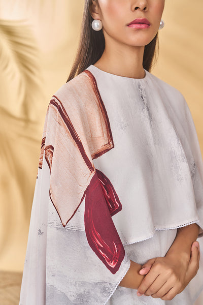 Masaba Moon And Mist Cape Kaftan indian designer wear online shopping melange singapore