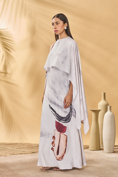 Masaba Moon And Mist Cape Kaftan indian designer wear online shopping melange singapore