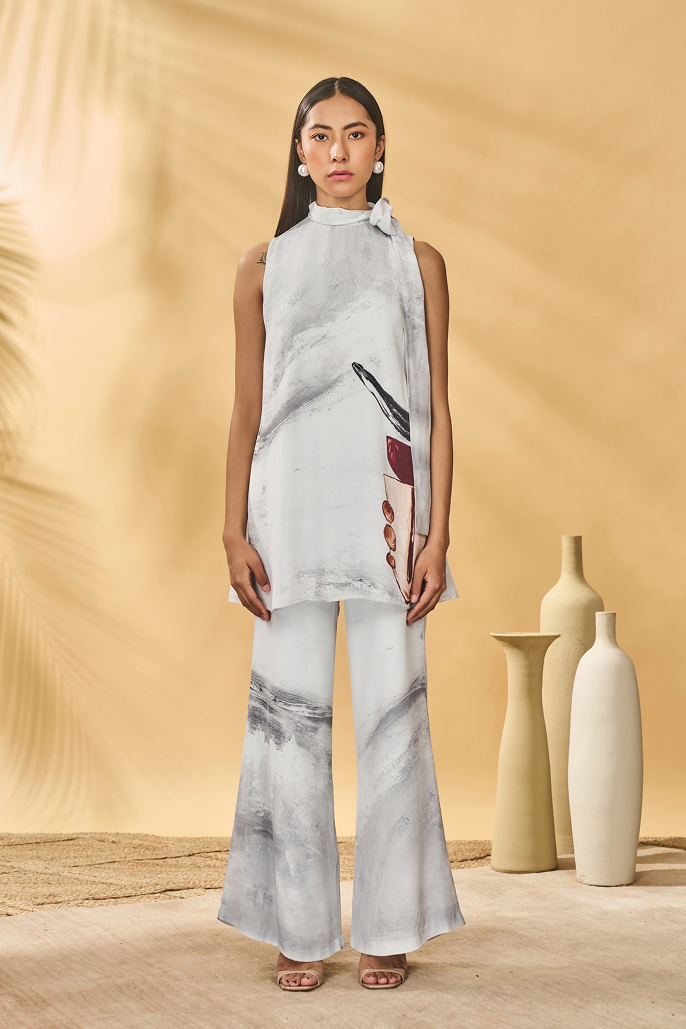 Masaba Moon And Mist Tunic Set indian designer wear online shopping melange singapore
