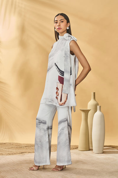 Masaba Moon And Mist Tunic Set indian designer wear online shopping melange singapore