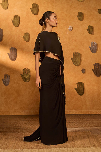 Masaba Moonfish Draped Skirt Set indian designer wear online shopping melange singapore 