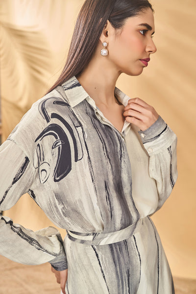 Masaba Moonlit Faces Skirt Set indian designer wear online shopping melange singapore