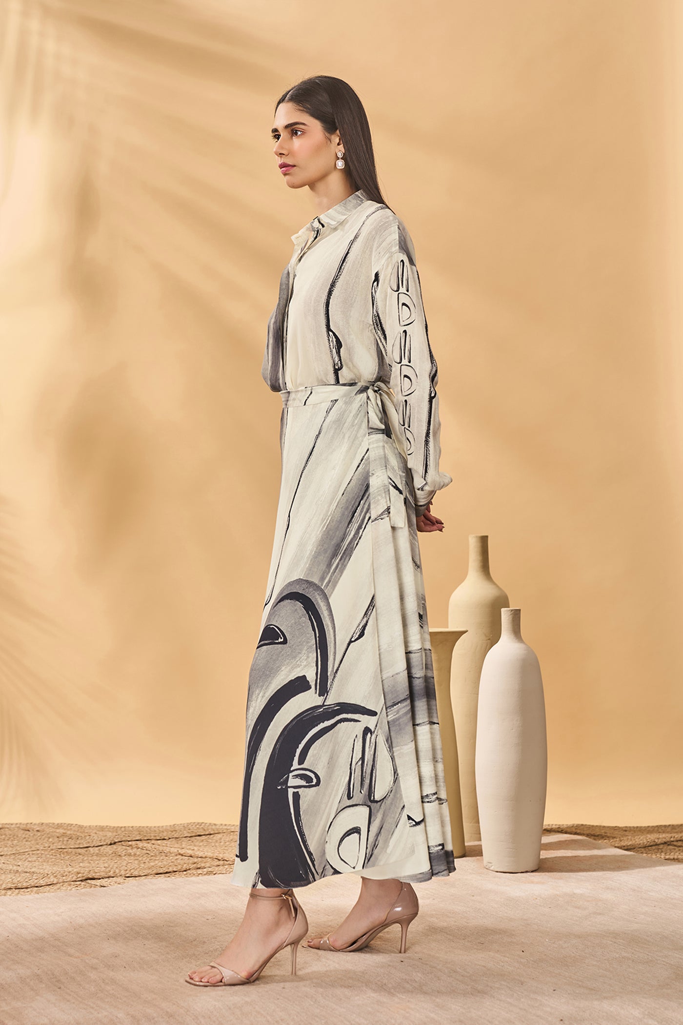 Masaba Moonlit Faces Skirt Set indian designer wear online shopping melange singapore