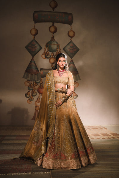 Masaba Mysore Pak Lehenga Set indian designer wear online shopping melange singapore
