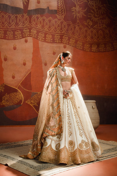 Masaba Nan Khati Lehenga Set With Dupatta indian designer wear online shopping melange singapore