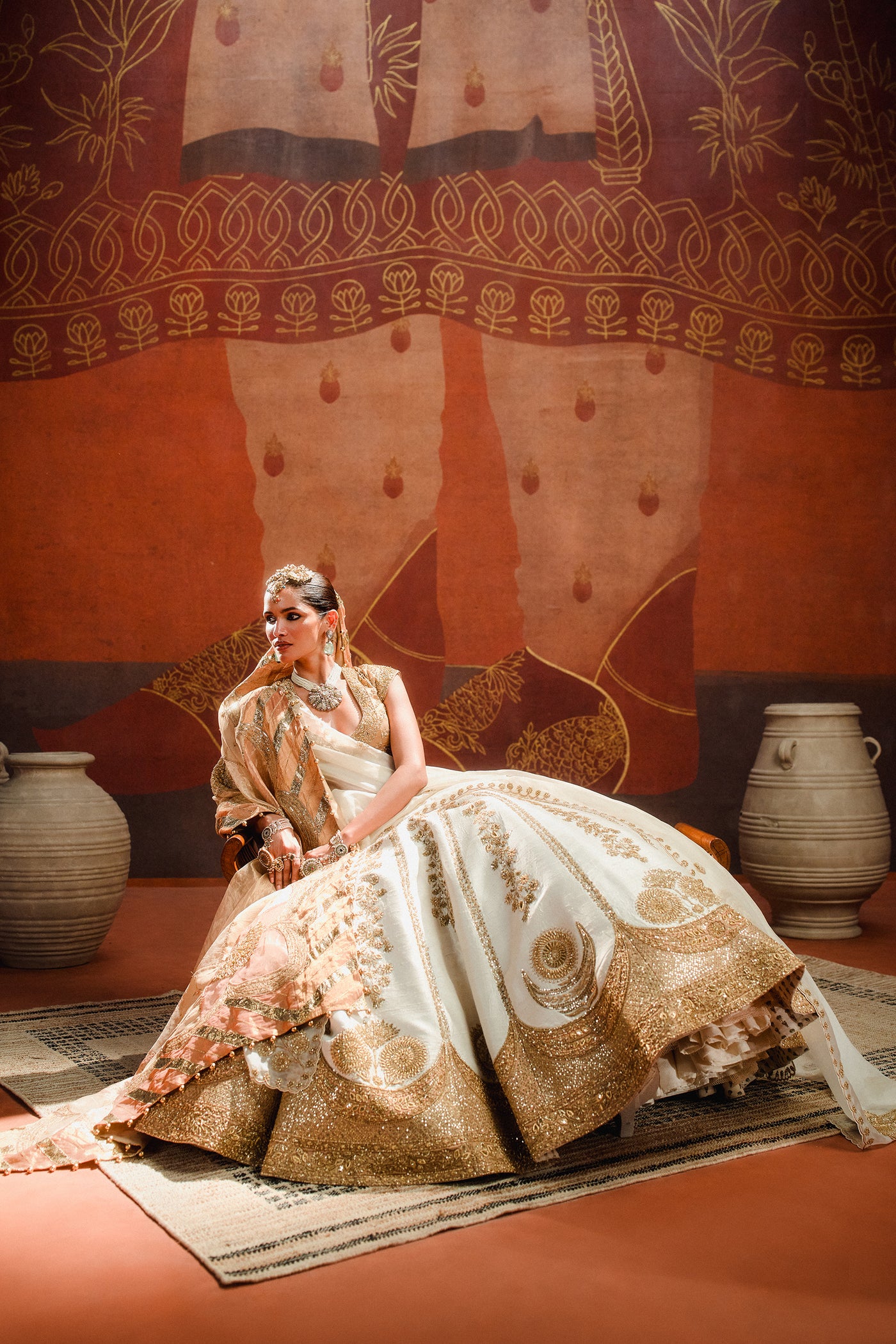 Masaba Nan Khati Lehenga Set With Dupatta indian designer wear online shopping melange singapore