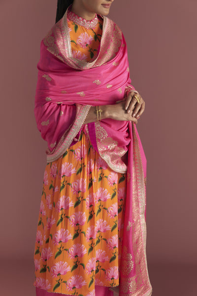 Masaba Orange Mist Culotte Set Indian designer wear online shopping melange singapore