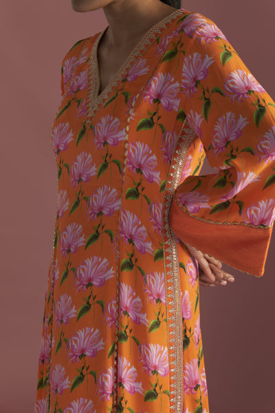 Masaba Orange Mist Kaftan Indian designer wear online shopping melange singapore