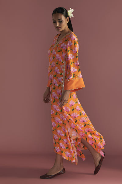 Masaba Orange Mist Kaftan Indian designer wear online shopping melange singapore