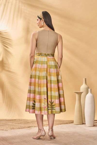 Masaba Pina Colada Picnic Midi Dress indian designer wear online shopping melange singapore