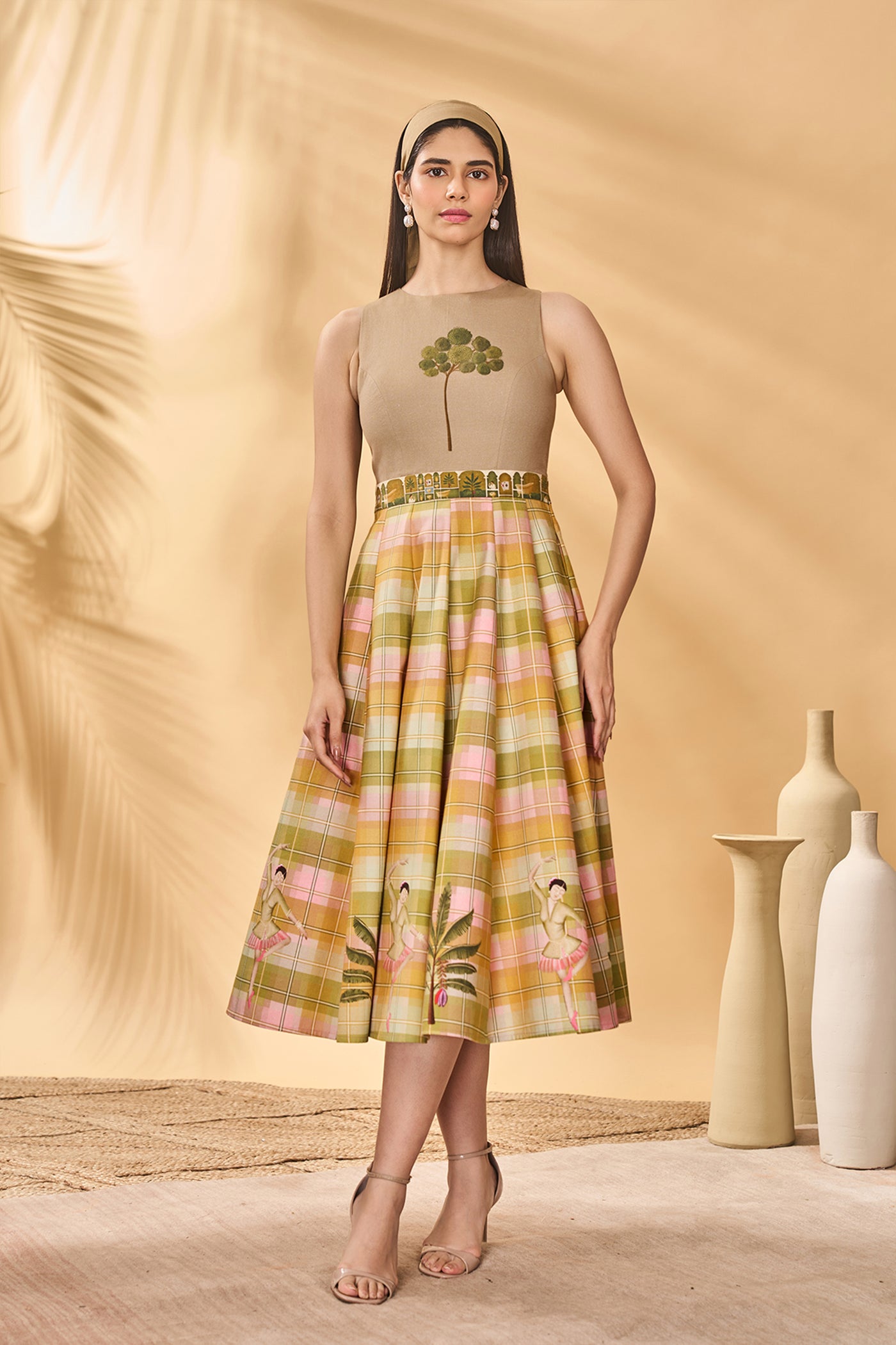 Masaba Pina Colada Picnic Midi Dress indian designer wear online shopping melange singapore