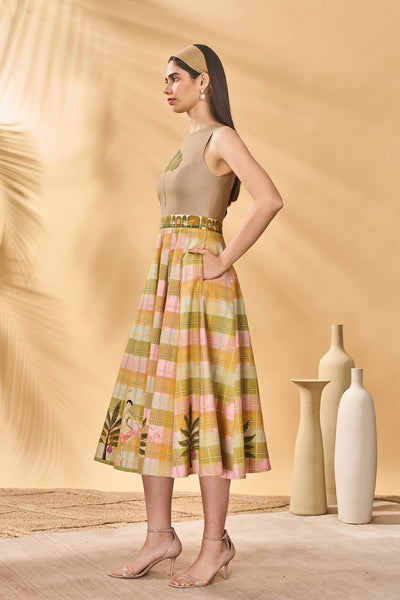 Masaba Pina Colada Picnic Midi Dress indian designer wear online shopping melange singapore