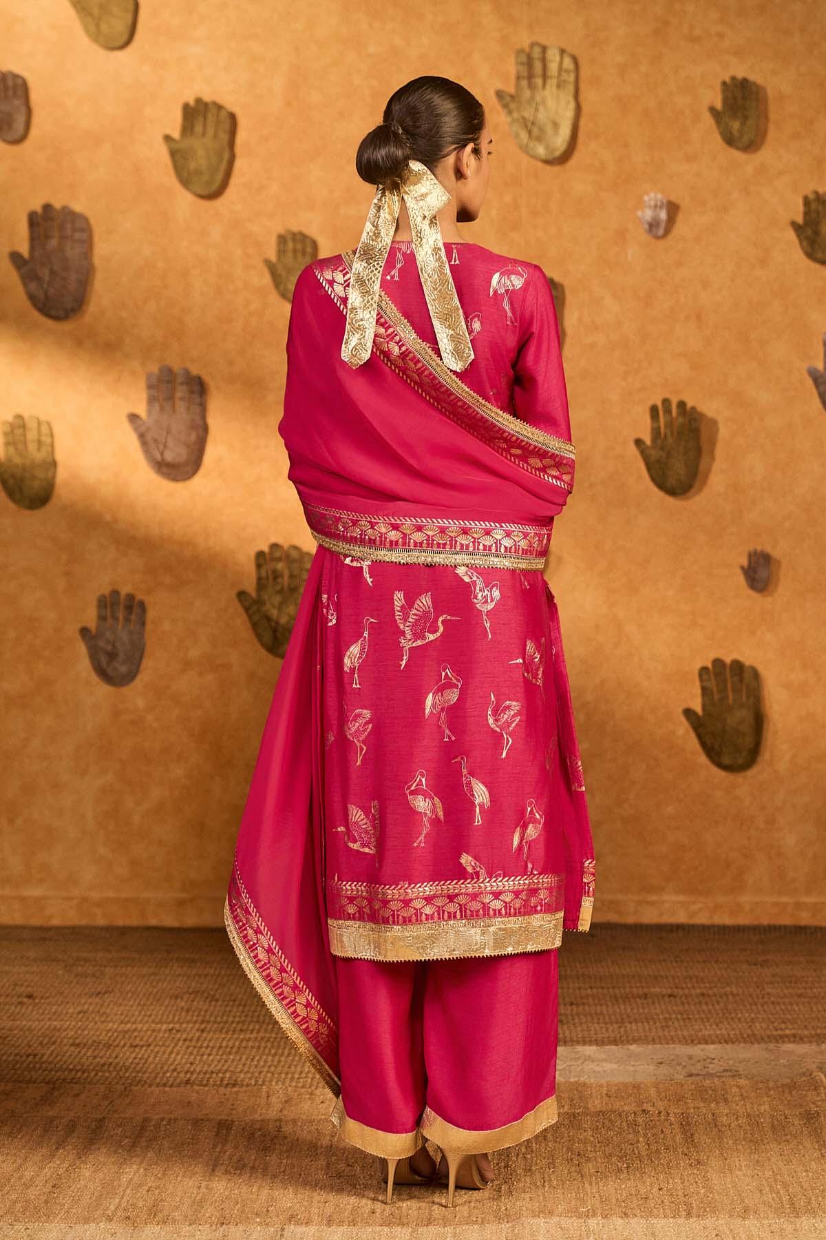 Masaba Pink Crane Dawn Skd indian designer wear online shopping melange singapore 