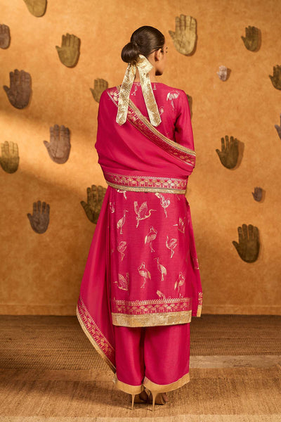 Masaba Pink Crane Dawn Skd indian designer wear online shopping melange singapore 