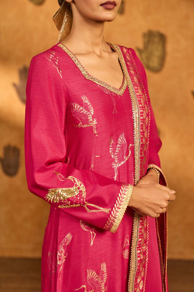 Masaba Pink Crane Dawn Skd indian designer wear online shopping melange singapore 