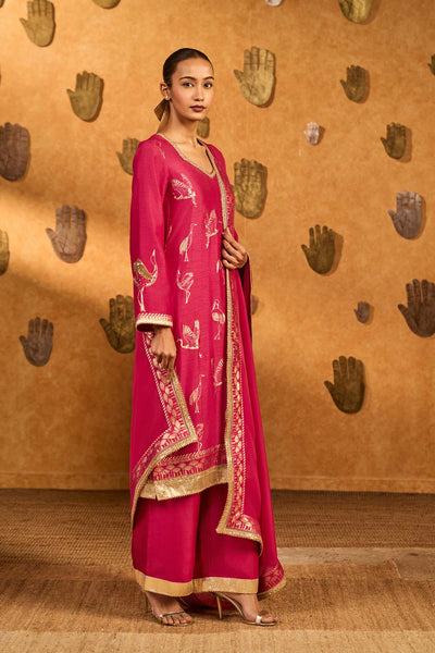 Masaba Pink Crane Dawn Skd indian designer wear online shopping melange singapore 