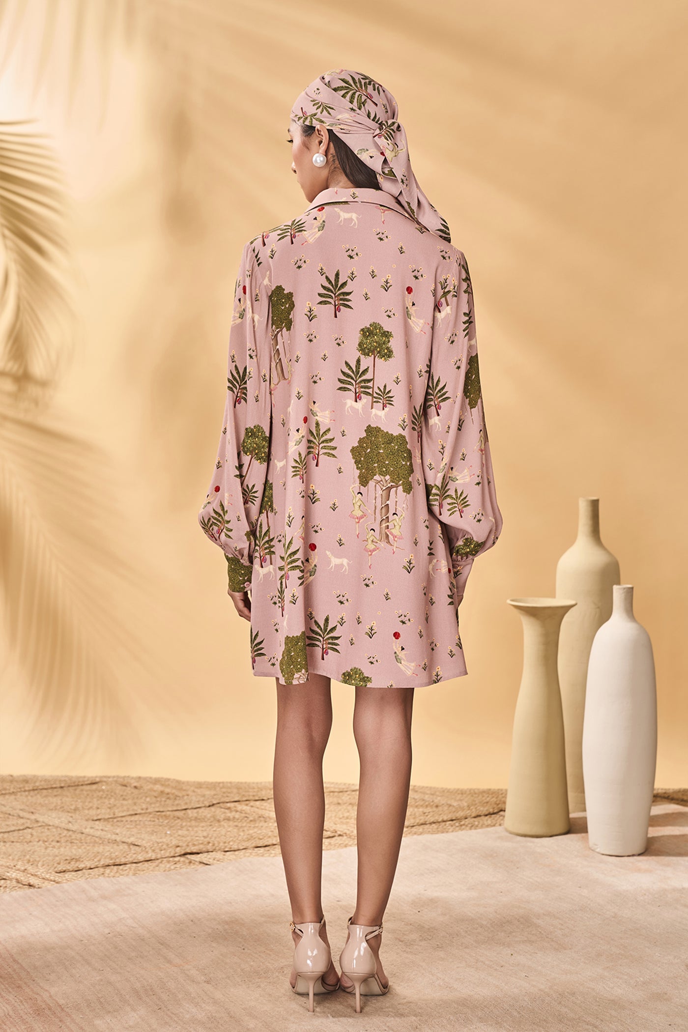 Masaba Pink Pirouette Picnic Mini Dress indian designer wear online shopping melange singapore