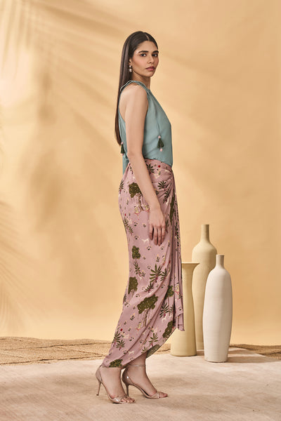Masaba Pink Pirouette Picnic Skirt indian designer wear online shopping melange singapore