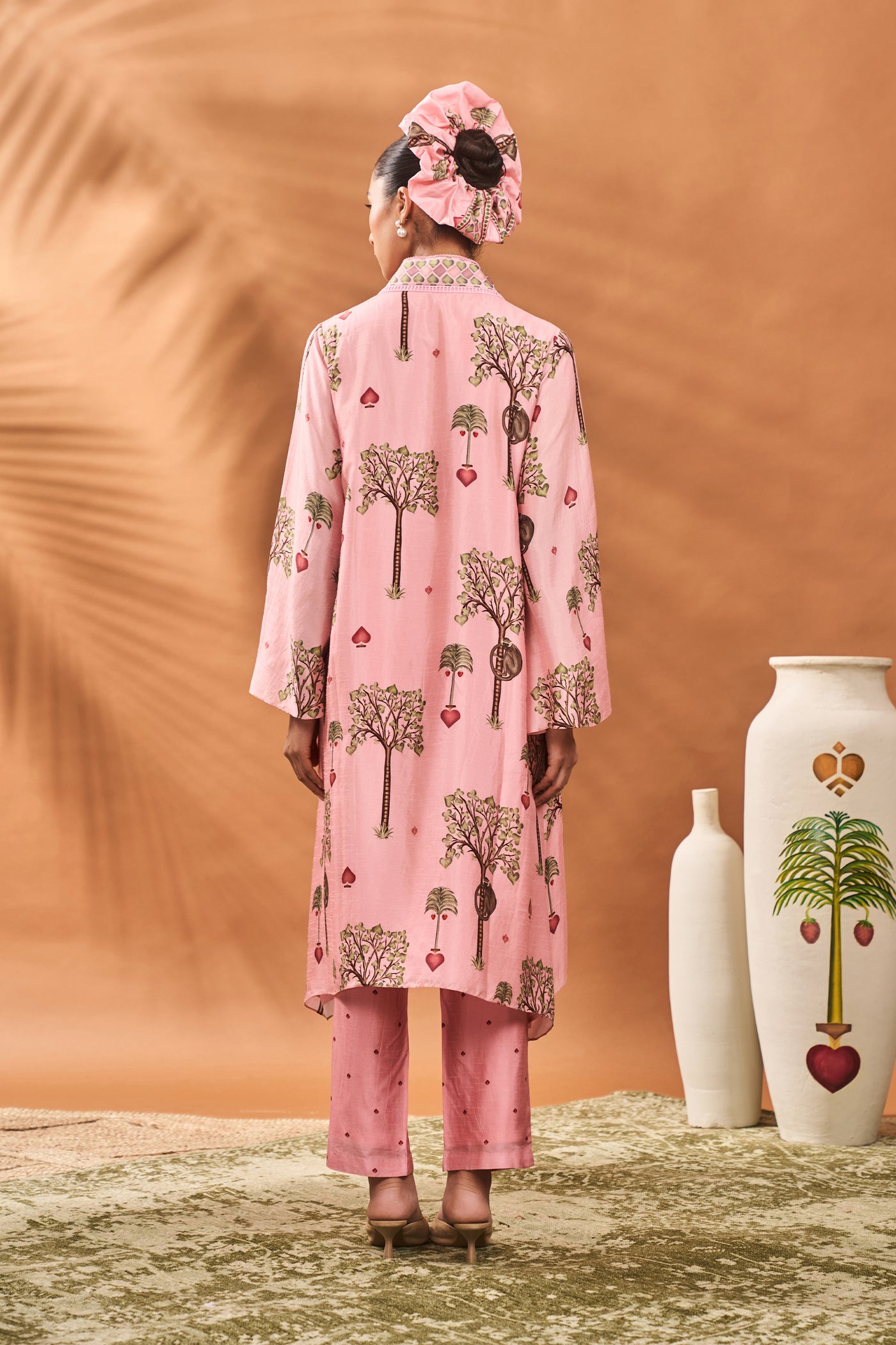 Masaba Pink Wildscape Tunic Set indian designer wear online shopping melange singapore
