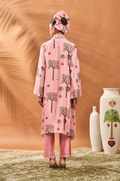 Masaba Pink Wildscape Tunic Set indian designer wear online shopping melange singapore