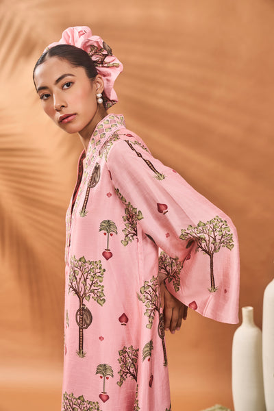 Masaba Pink Wildscape Tunic Set indian designer wear online shopping melange singapore