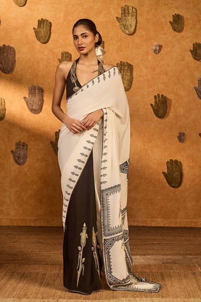 Masaba Print Paradox Saree indian designer wear online shopping melange singapore 