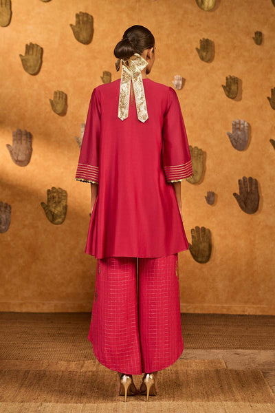 Masaba Raspberry Winddrop Kurta Set indian designer wear online shopping melange singapore 