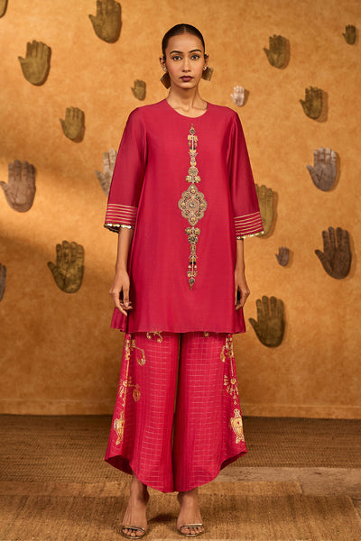 Masaba Raspberry Winddrop Kurta Set indian designer wear online shopping melange singapore 