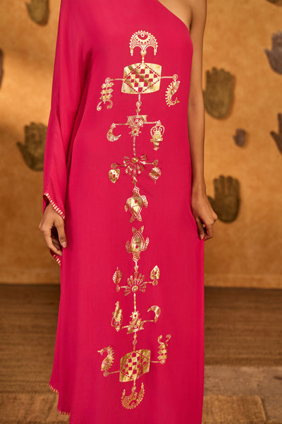 Masaba Raspberry Wishdrop Kaftan indian designer wear online shopping melange singapore 