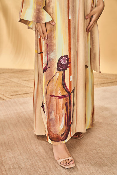 Masaba Rustic Strokes Reversible Kaftan indian designer wear online shopping melange singapore
