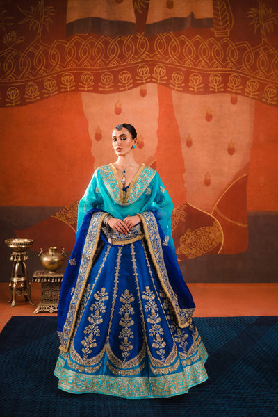 Masaba Sanjh Lehenga indian designer wear online shopping melange singapore