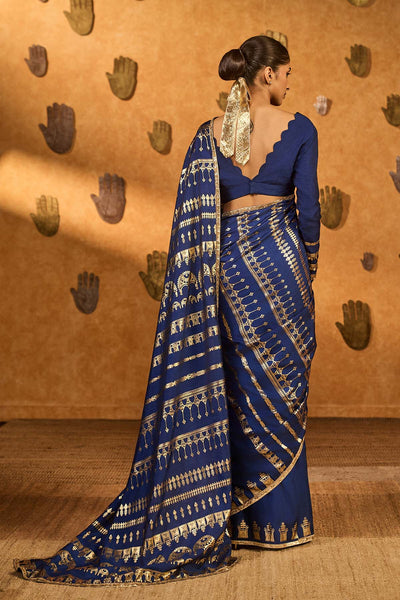 Masaba Sapphire Midas Touch Saree indian designer wear online shopping melange singapore 