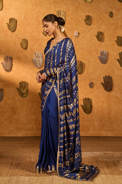 Masaba Sapphire Midas Touch Saree indian designer wear online shopping melange singapore 