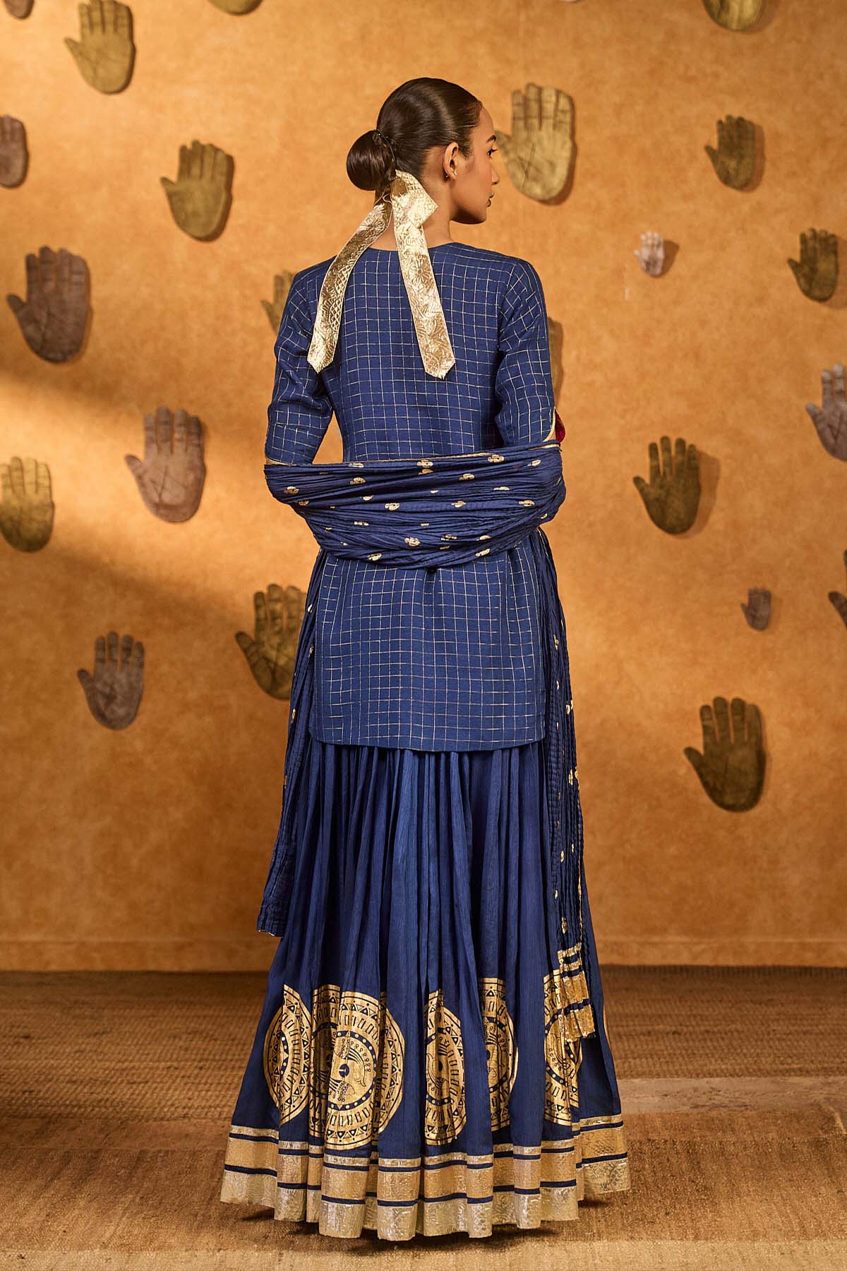 Masaba Sapphire Moonfish Skirt Set indian designer wear online shopping melange singapore 
