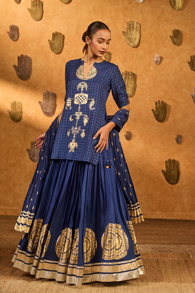 Masaba Sapphire Moonfish Skirt Set indian designer wear online shopping melange singapore 
