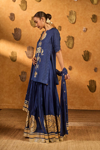 Masaba Sapphire Moonfish Skirt Set indian designer wear online shopping melange singapore 
