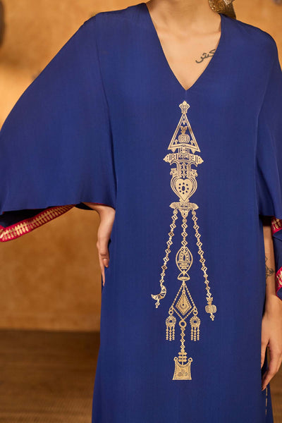 Masaba Sapphire Tribal Whisper Kaftan indian designer wear online shopping melange singapore 