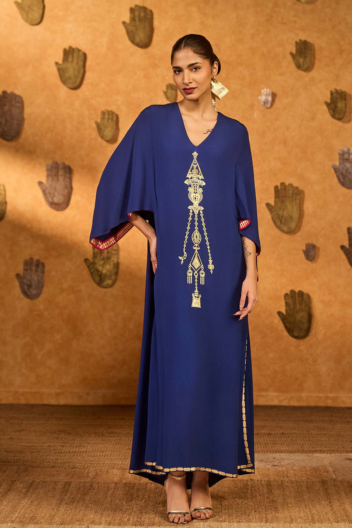 Masaba Sapphire Tribal Whisper Kaftan indian designer wear online shopping melange singapore 