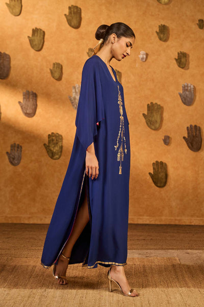 Masaba Sapphire Tribal Whisper Kaftan indian designer wear online shopping melange singapore 