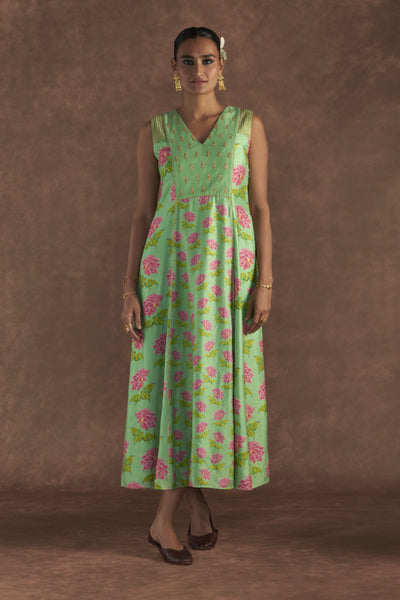 Masaba Sea Green Grace Kurta Dress Indian designer wear online shopping melange singapore