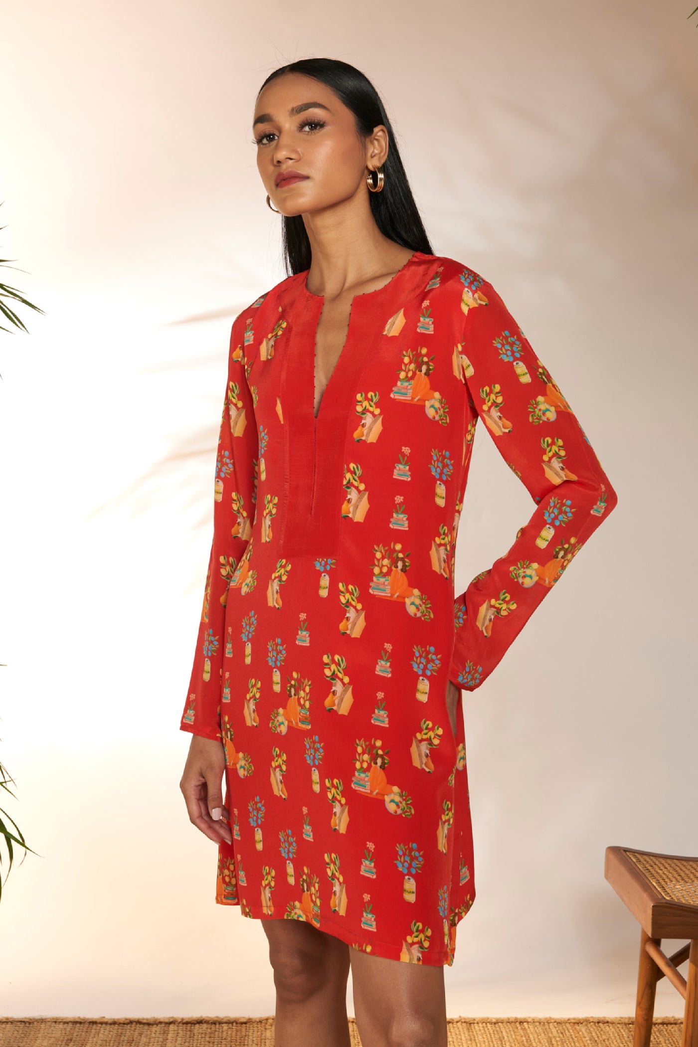 Masaba Small Red Tangy Tango Mini Dress indian designer wear online shopping melange singapore