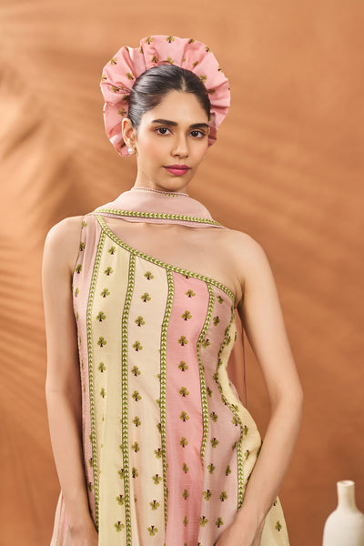 Masaba Sorbet Petal Play Anarkali Set indian designer wear online shopping melange singapore